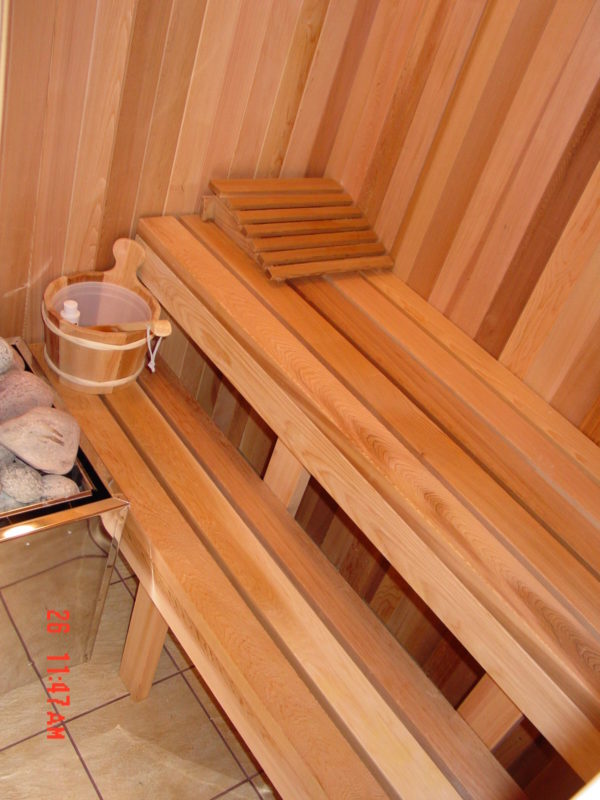 4x6 sauna with dress room