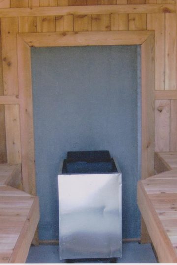 Outdoor sauna affordable project